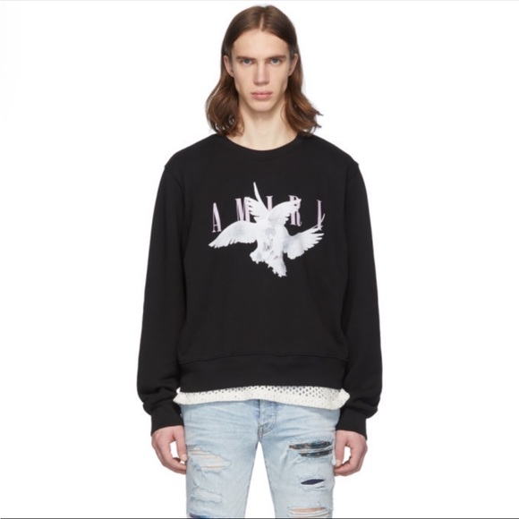 AMIRI MENS DOVE SWEATSHIRT - Size Large - Picture 2 of 2